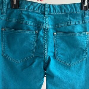 Free People Teal Skinny Jeans